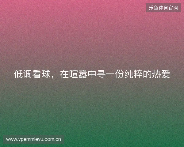 低调看球，在喧嚣中寻一份纯粹的热爱
